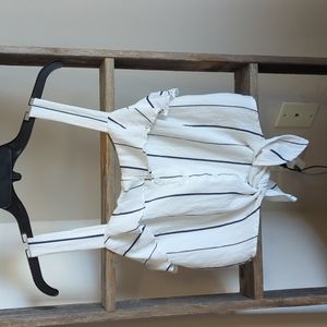 Lush stripped crop top, tied top, summer, casual, Size medium